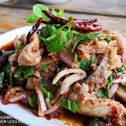 ลาบปลาคัง+ชุดผักสด