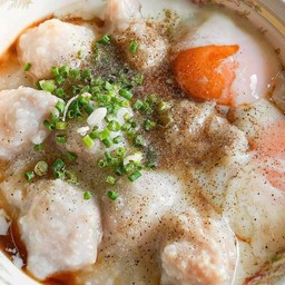 Pork Congee With Poached Egg