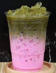 Green Tea Strawberry Fresh Milk