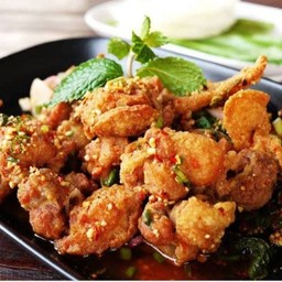 ไก่กรอบน้ำตก(เป็นกับข้าว)