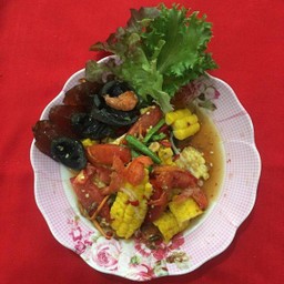 ตำข้าวโพดไข่เยี่ยวม้า