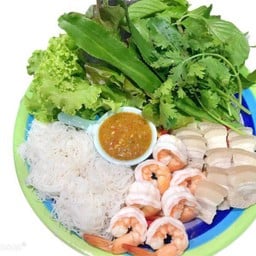 เมี่ยงหมูสามชั้น+กุ้ง
