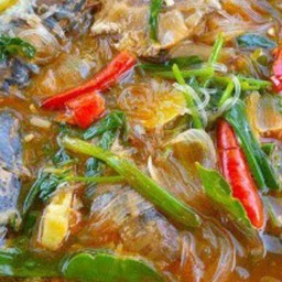 แกงวุ้นเส้นใส่ปลาป๋อง