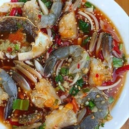 ดอง กัน มั้ย((แซลม่อนซาสิ กุ้งดอง ม่อนดอง))เมนูข้าวเกาหลี