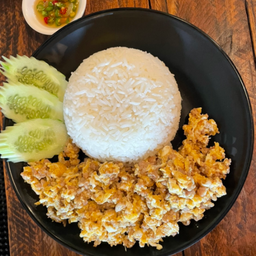 ข้าวไข่ระเบิดหมูสับ