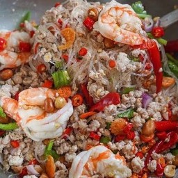ยำวุ้นเส้นโบราณกุ้ง