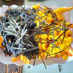 เฟรนฟรายราดชีส สูตรเด็ด  ไก่ทอดเกาหลี ชีสบอล ของทอดๆ by Maruaycheesydip มารวย