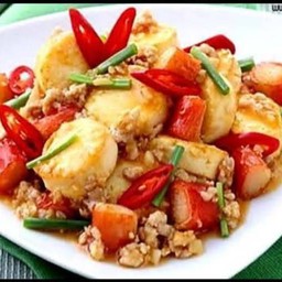 เต้าหู้ผัดปูอัด