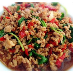กะเพราหมูสับ
