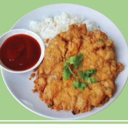 ข้าวไข่เจียวไก่สับ