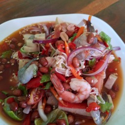 ยำรวมกุ้งสด