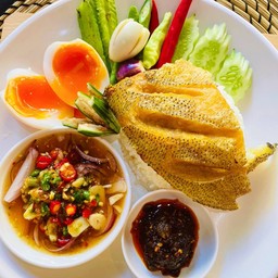 ข้าวปลาสลิด+🍳ไข่ตูม🍳