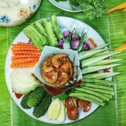 น้ำพริกกุ้งเสียบ