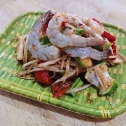 ตำกุ้งสด