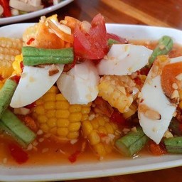 ตำข้าวโพดไข่เค็ม