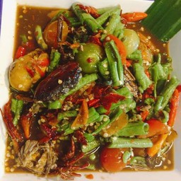 ตำถั่วคอหมูย่าง