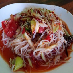 ตำซั่วขนมจีน(มีเส้นมะละกอ)