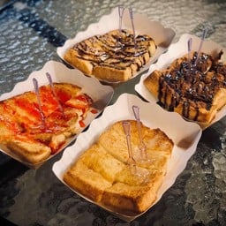 ปังปิ้งเนยนม+ผงไมโล