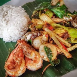 ขี้เมาทะเลราดข้าว