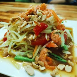 ส้มตำโคราช (ตำไทยใส่ปลาร้า)