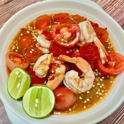 เกาเหลาไข่แดงเค็มเพิ่มกุ้งสุก