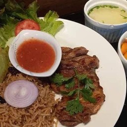 ข้าวหมกอาหรับ เนื้อย่าง