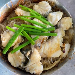 ปลากะพงอบวุ้นเส้น