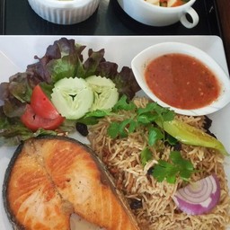 ข้าวหมกอาหรับ แซลม่อน