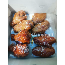 ไก่ทอดทูโทน M 치킨 두톤 소스Deep  Fried  Chicken  wings  with  Two  Tone  Sauce
