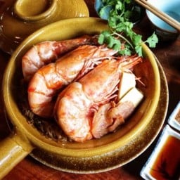 กุ้งแม่น้ำอบวุ้นเส้น