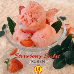 Strawberry Sorbet (เจ)