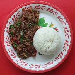 กะเพราเนื้อสับ