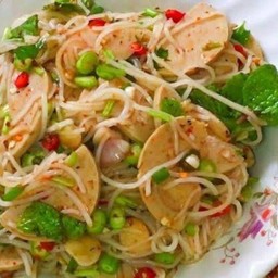 ยำขนมจีนหมูยอ