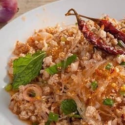 ลาบวุ้นเส้นหมูสับตับ