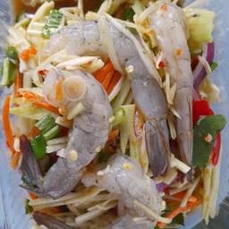 ยำมะม่วงกุ้งสด