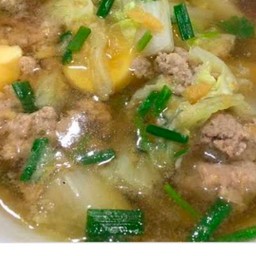 แกงจืดเต้าหู้หมูสับ