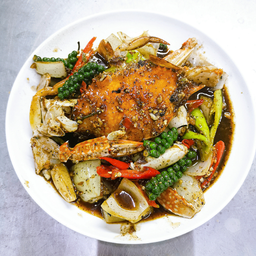 ปูม้าผัดพริกไทยดำ