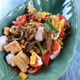 ส้มตำ ข้าวไข่เจียว