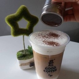 บ้านสวนคาเฟ่@จรัญ กาแฟสด กาแฟโบราณ ชาไทย ชาเขียว โกโก้ นมหมี น้ำปั่น โยเกิร์ต สมูทตี้ วัดมะลิ