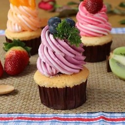 คัพเค้กบลูเบอรี่  (Blueberry Cupcake)