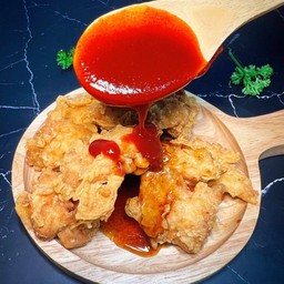 ไก่ไร้กระดูกซอสเกาหลีชุดใหญ่