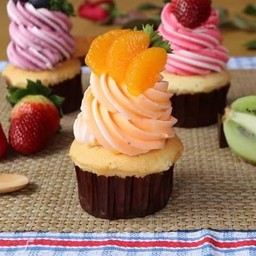 คัพเค้กส้มแมนดาริน (Orange Mandarin Cupcake)