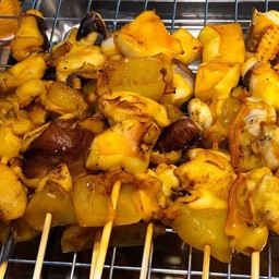 คอปลาหมึกย่างเคี้ยวกรุบๆ