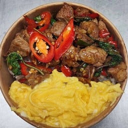 ข้าวกะเพราเนื้อวากิว