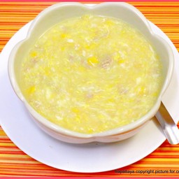 ซุปข้าวโพดเนื้อสับ