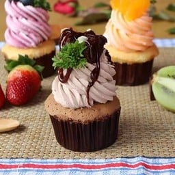 คัพเค้กช็อกบราวนี่ (Chocolate Brownie Cupcake)