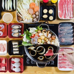 ชาบู ปิ้งย่าง ชุดหมูเกรดA+เนื้อโคขุน