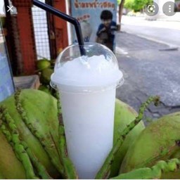 น้ำมะพร้าวนมสดปั่นชนบท