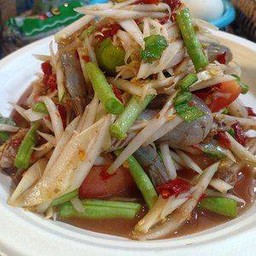 ตำกุ้งสด