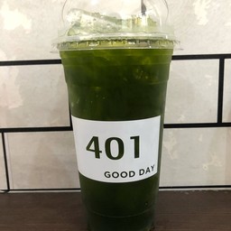 ชาเขียวน้ำผึ้งมะนาวเย็น